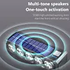 20LED Solar Bicycle Horn Light USB Rechargeable Power Display Bicycle Headlight