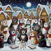 (Multi-Style) Christmas Animal-11CT Stamped Cross Stitch 50*50cm/19.69*19.69in tapestrymarket