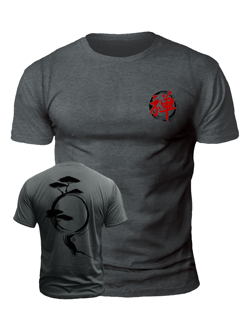 Men's Minimalist Zen Art Print T-shirt