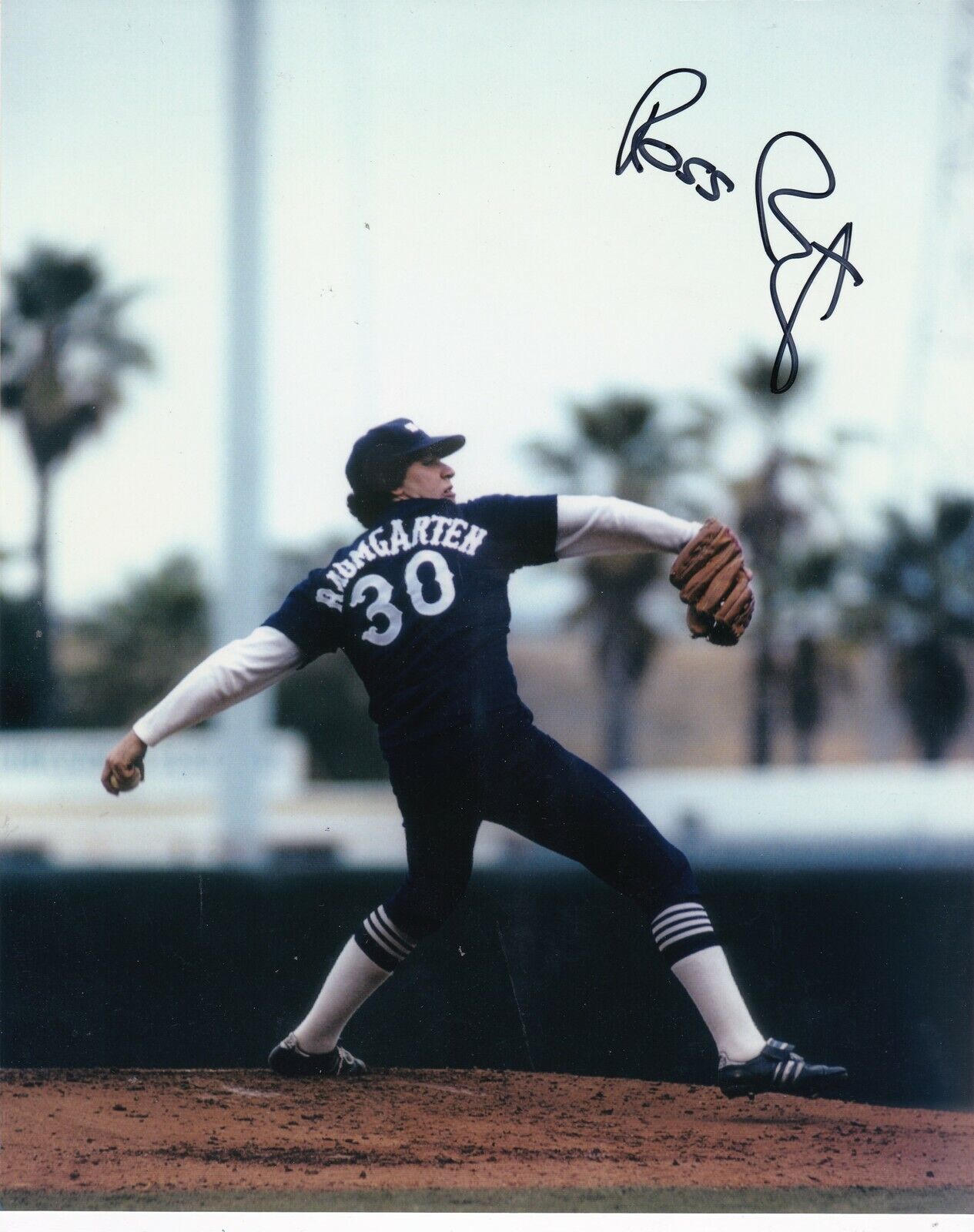 ROSS BAUMGARTEN CHICAGO WHITE SOX ACTION SIGNED 8x10