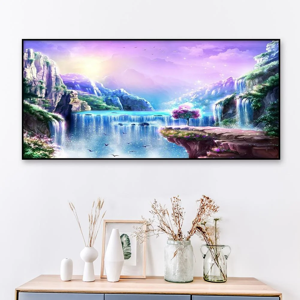 Diamond Painting - Full Round Drill - Landscape (80*40cm)