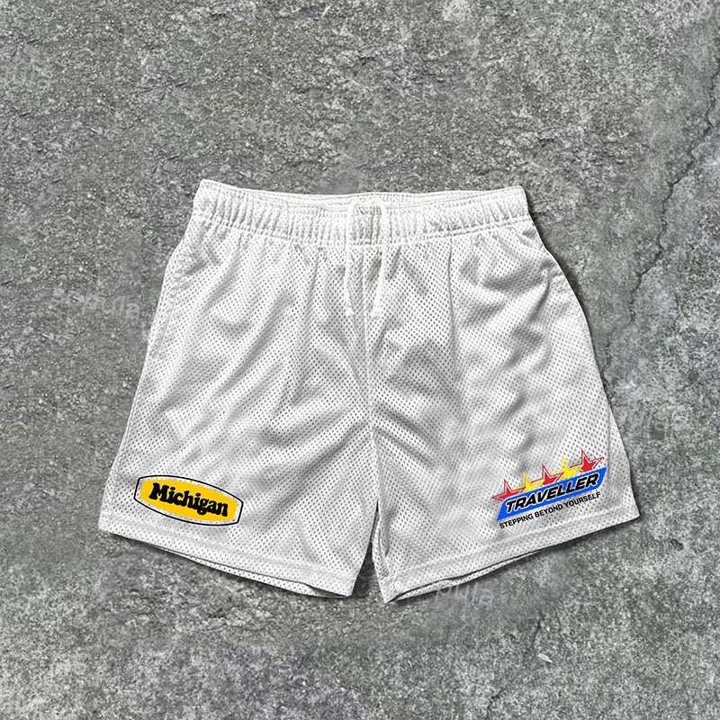 Sopula Casual Michigan Traveler Mesh Drawstring Shorts - SOPULA