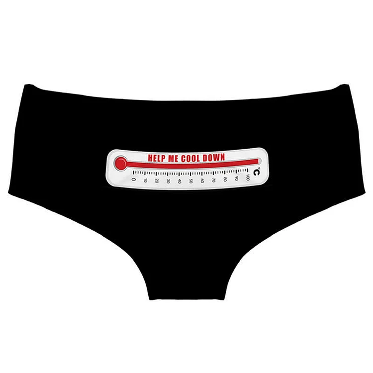 Sexy Letter Print Hip-wrapped Panty - Modakawa modakawa