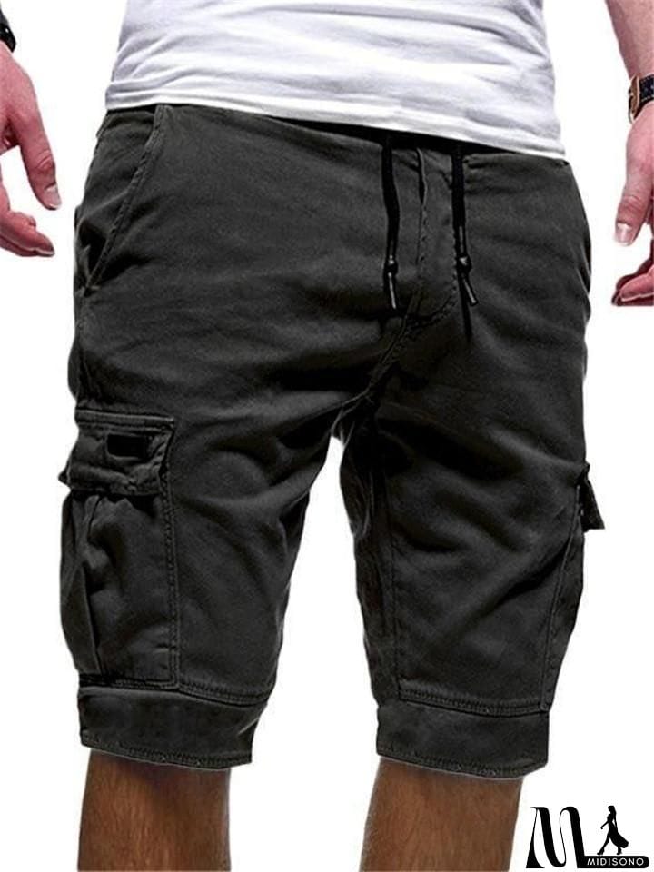 MidiSono - Men's Casual Cargo Shorts for Summer