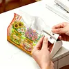 DIY Diamond Art Tissue Box Holder Best Grandma Ever PULeather Diamond Art Desktop Organizer Resin Rhinestone Storage Organizers Gem Art Home Office Decor Craft Gift for Women
