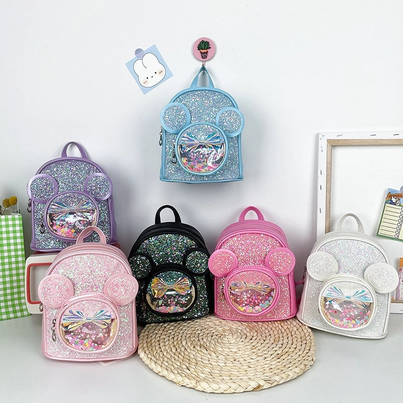New Sequins Children’s Bag Cute Cartoon Princess Backpack Women’s Fashion Casual Stylish Kindergarten Back