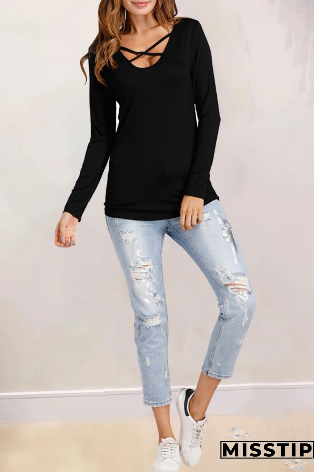 Grass Green Casual Print Patchwork Tops