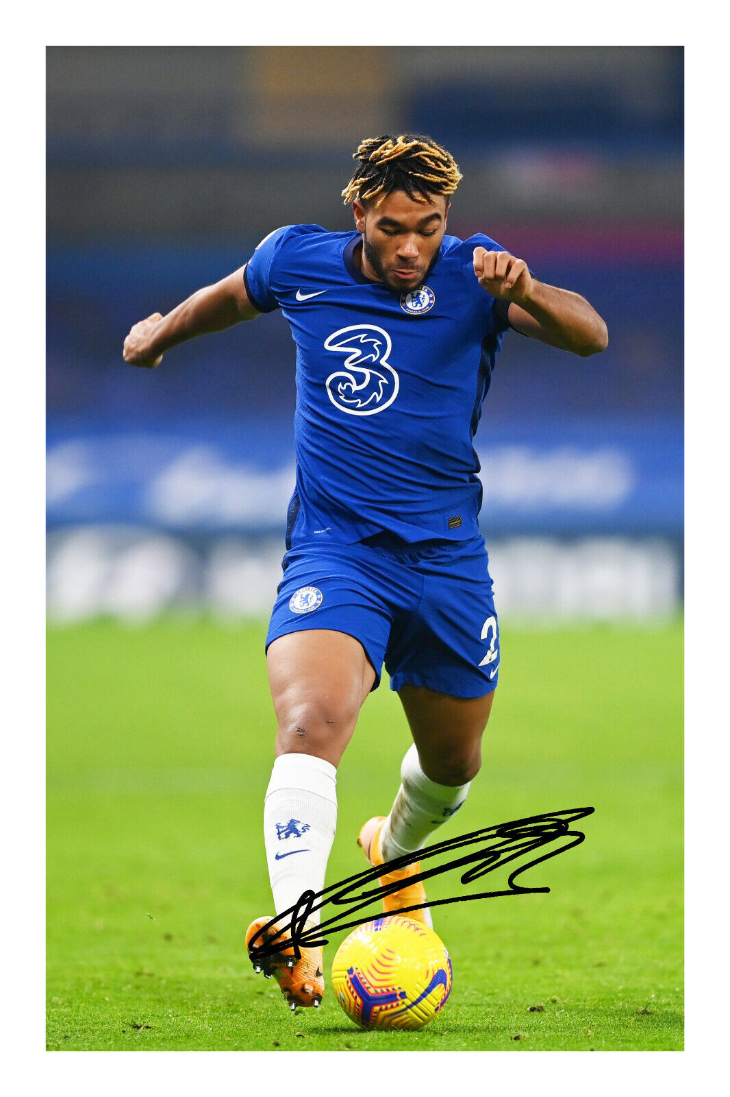 Reece James Signed A4 Autograph Photo Poster painting Print Chelsea FC