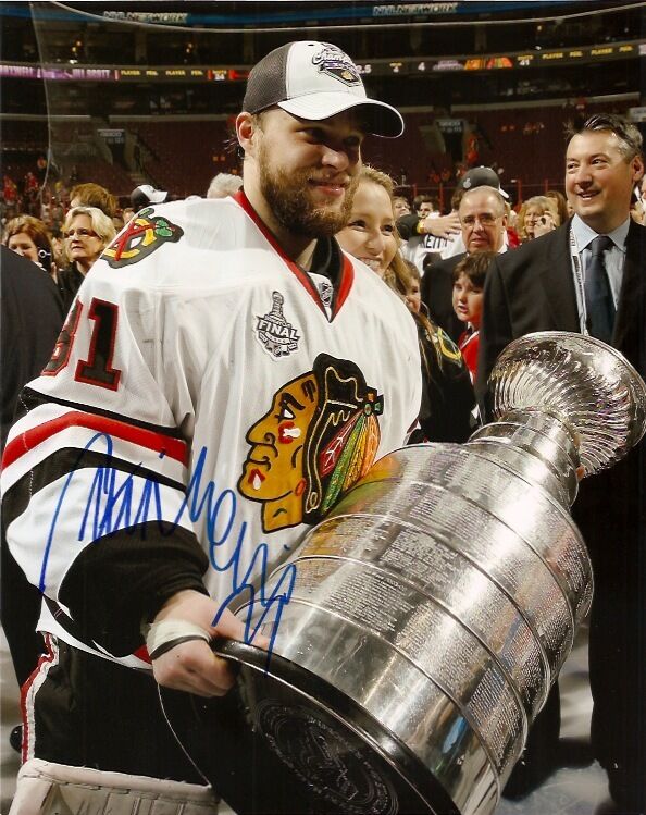 Chicago Blackhawks Antti Niemi Stanley Cup Signed Autographed 8x10 Photo Poster painting COA