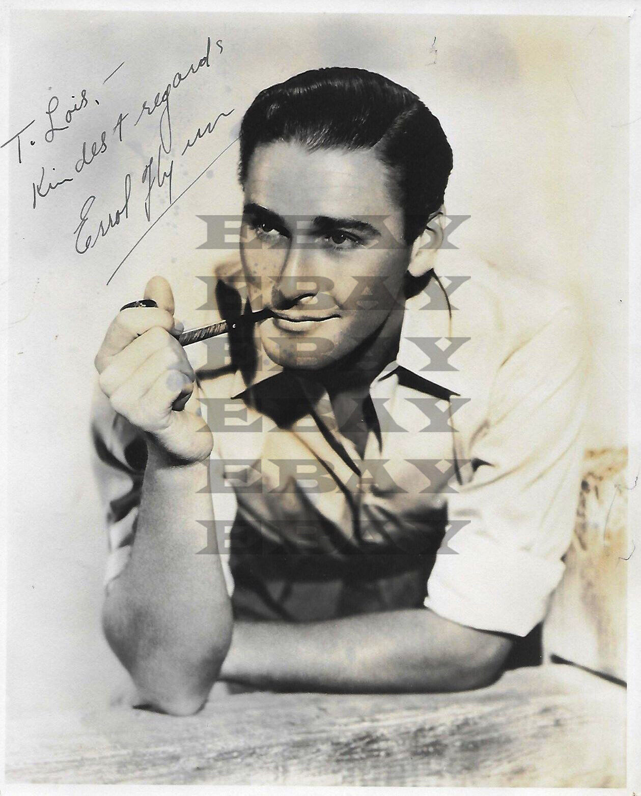 Errol Flynn Dodge City Autographed Signed 8x10 Photo Poster painting Reprint