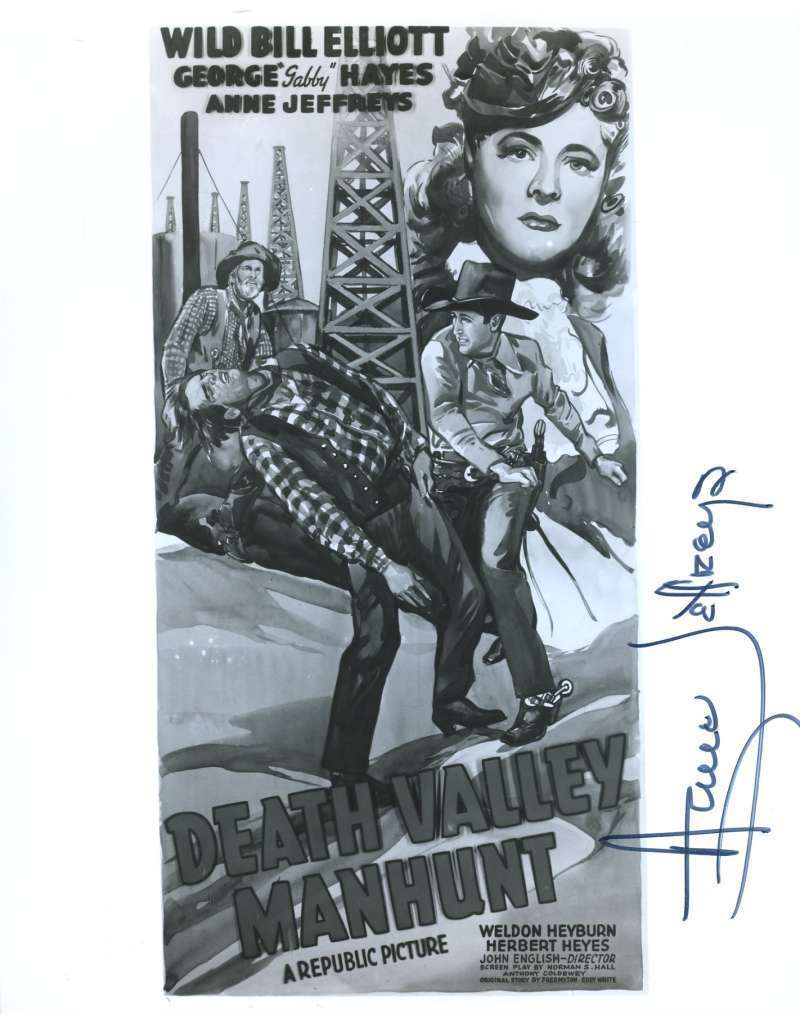 Anne Jeffreys Death Valley Manhunt Psa/dna Coa Signed 8x10 Photo Poster painting Autograph