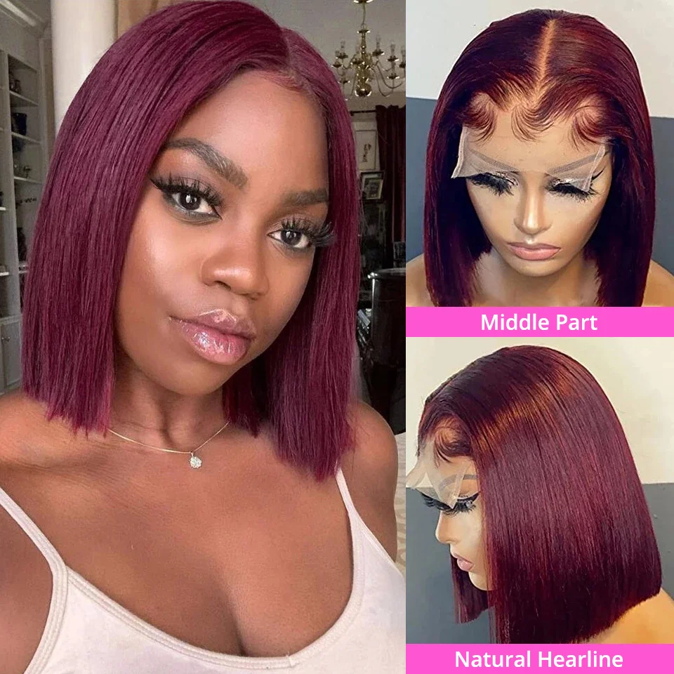 Jewtribute Hair®|Short Bob Wig Straight Lace Front Wigs