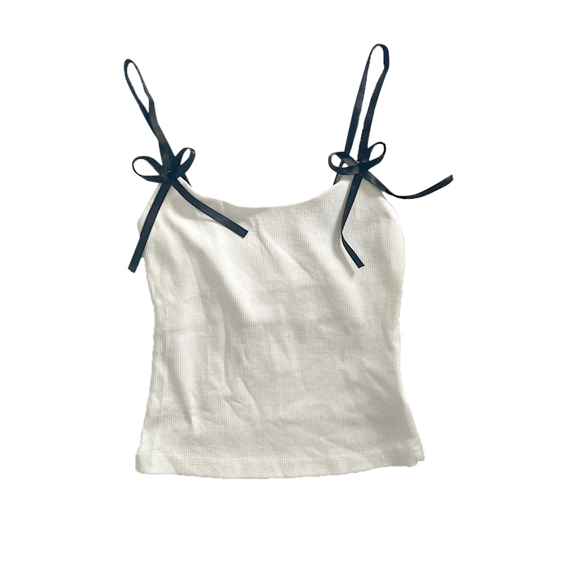 Aonga Harajuku Summer Aesthetic Y2K Female Halter tops Women Vintage Solid Casual Maiden Sleeveless Tide Singlet Cute Fashion Camisole aonga