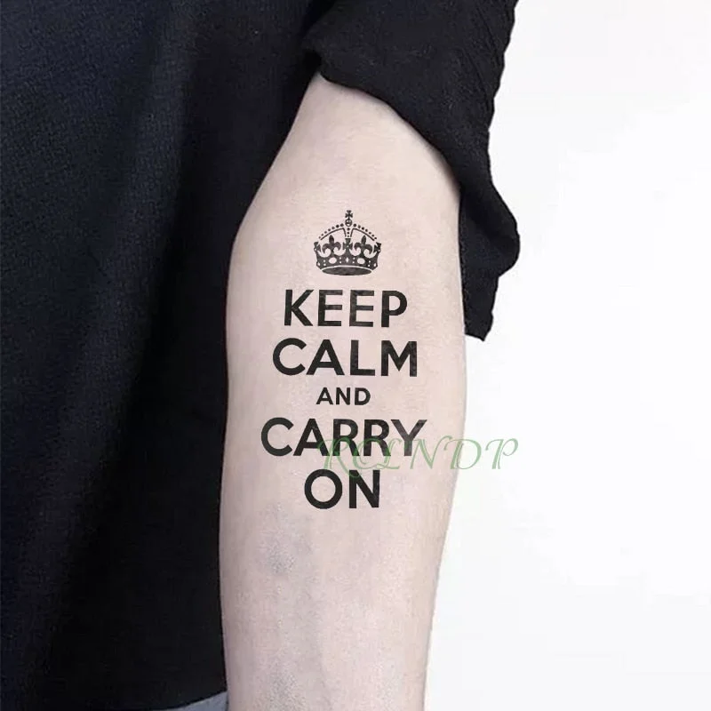 Waterproof Temporary Tattoo Sticker little music love letter tatto small size flash tatouage fake tatoo for girl women kids