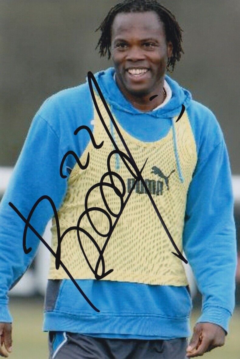 ANDRE BIKEY SIGNED 6X4 Photo Poster painting - BURNLEY FOOTBALL AUTOGRAPH 1.