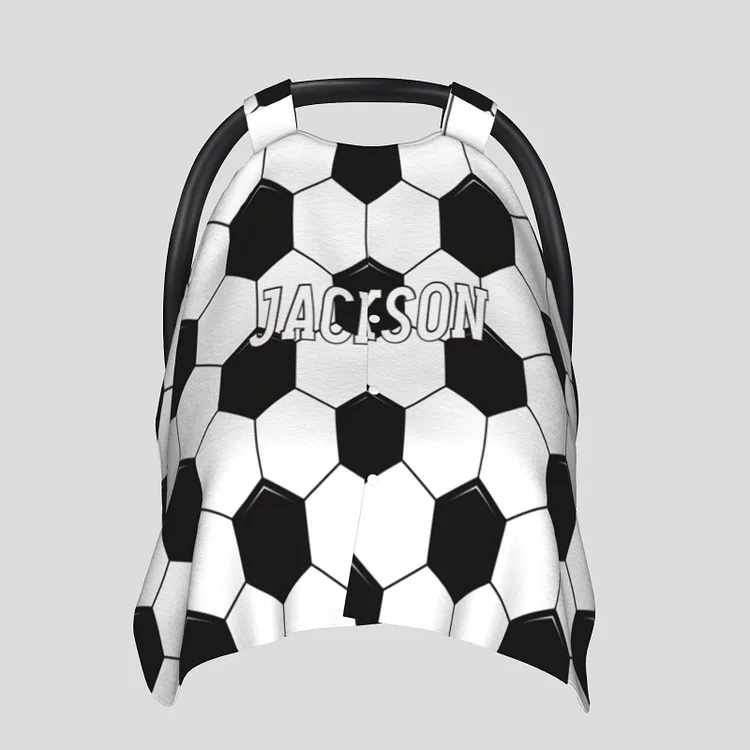 Personalized Baby Soccer Car Seat Canopy for Comfort & Unique| C67