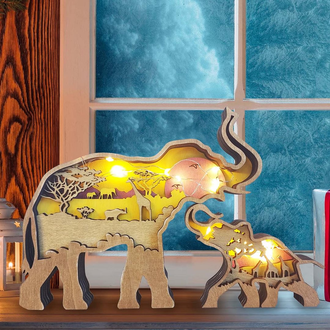 3D Carving Forest Animal Gift