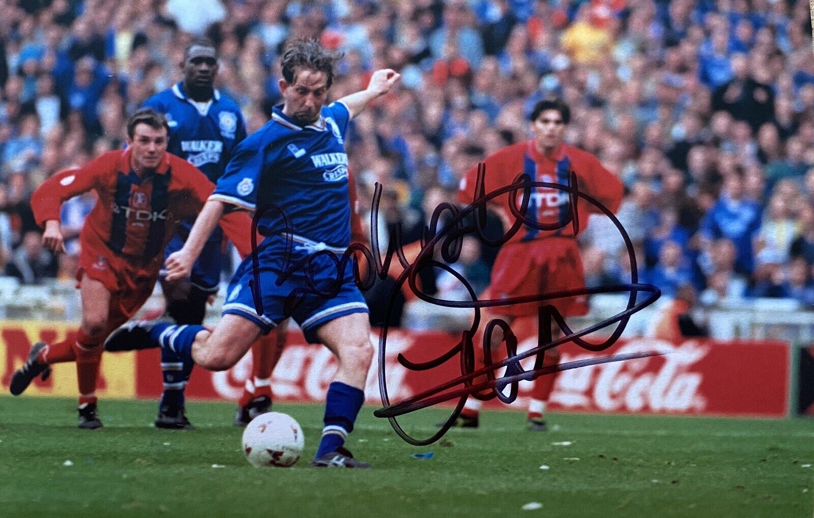 Garry Parker Genuine Hand Signed Leicester City 6X4 Photo Poster painting