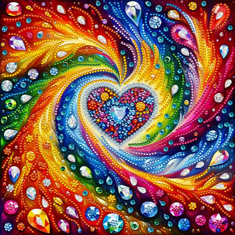 Cloud Sea Love 30*30cm (Canvas) Special Shaped Drill Diamond Painting gbfke