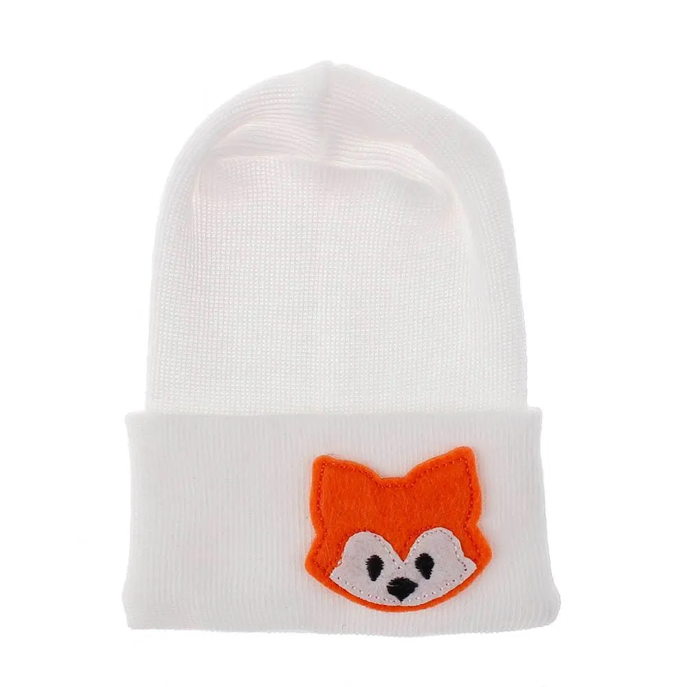 2020 Baby Stuff Accessories Baby Soft Turban Newborn Hat Lovely Winter Warm Beanie Crochet Knit Embroidery Patch Cap