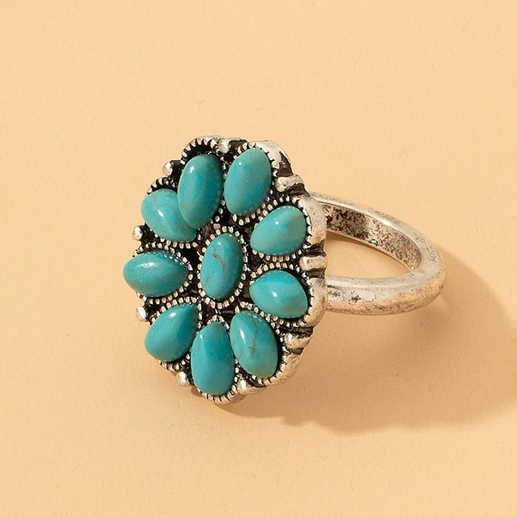 Boho Turquoise Ring Jewelry
