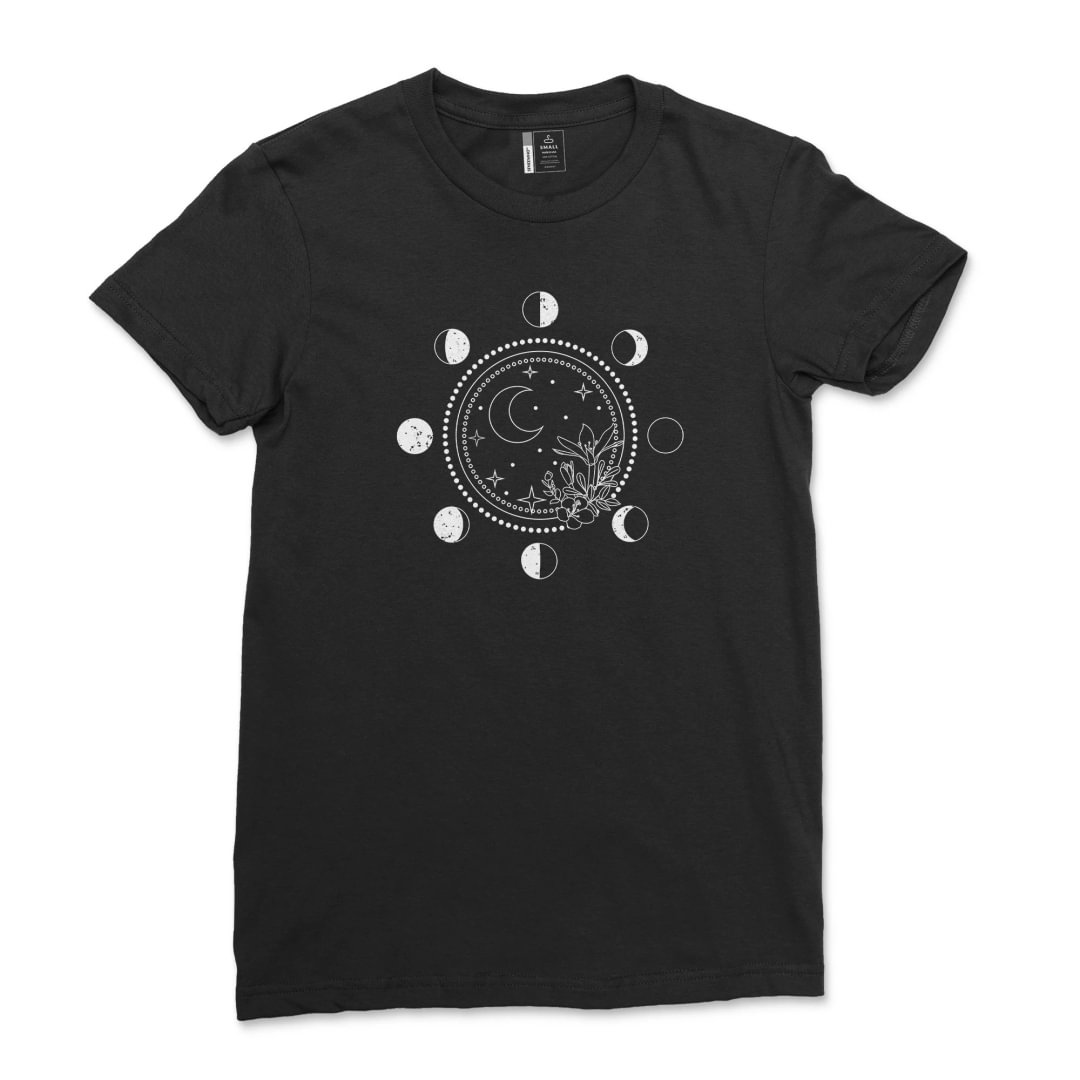 It's Just A Phase Shirt Unisex Novelty Moon Astrology T-Shirt Women Casual Lunar Cycle Astronomy Tee