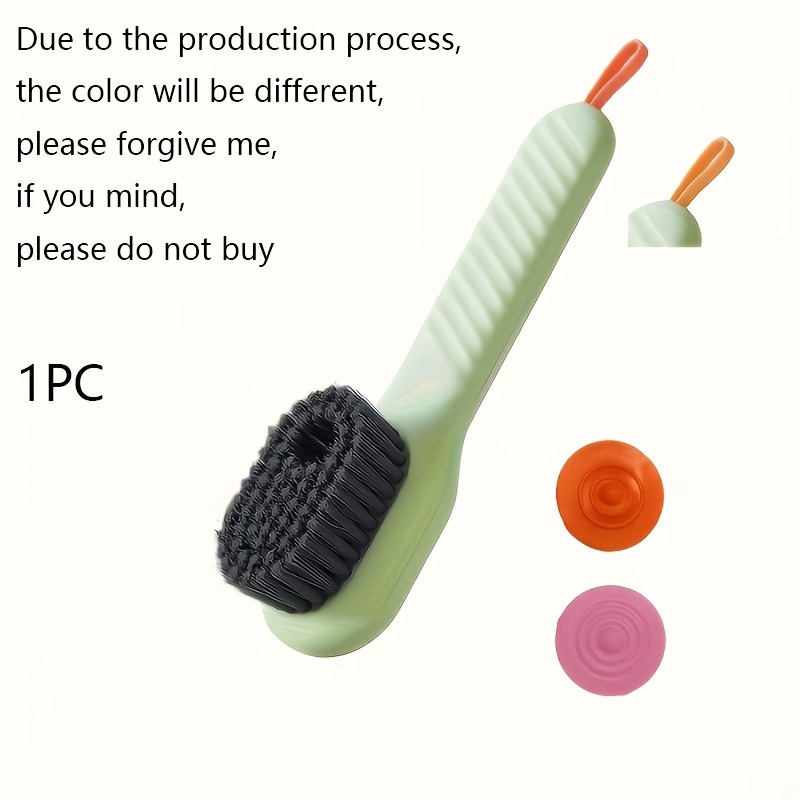 Multi-Functional Liquid Dispenser Shoe Brush | 1pc | Soft Bristles, Plastic Handle | No Electricity Needed | Bathroom, Kitchen, Laundry Room Cleaning | Easy to Use