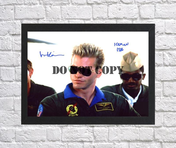 Top Gun Val Kilmer Iceman Autographed Signed Photo Poster painting Poster A2 16.5x23.4