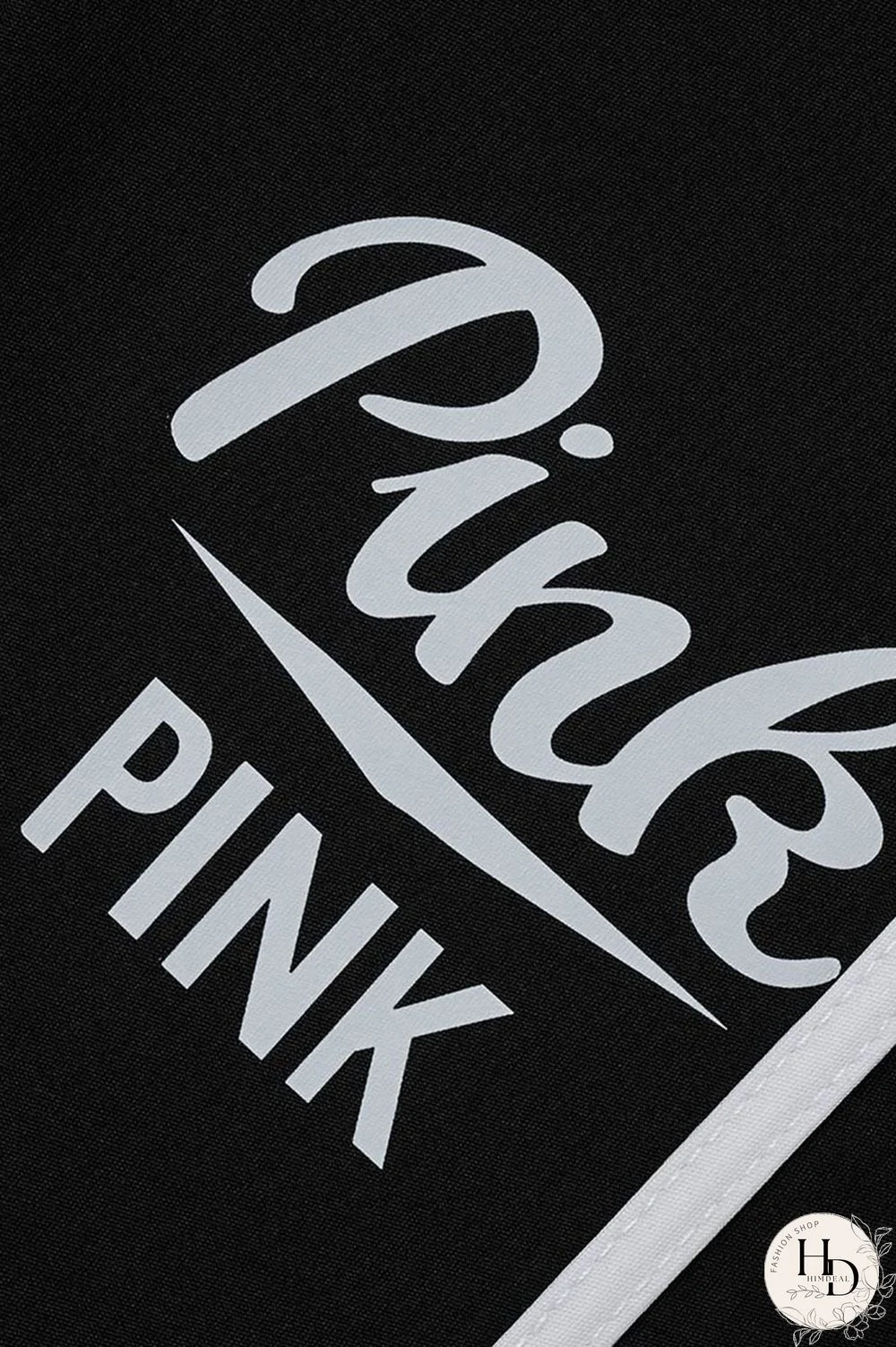 Black Casual Print Patchwork Hooded Collar Long Sleeve Two Pieces