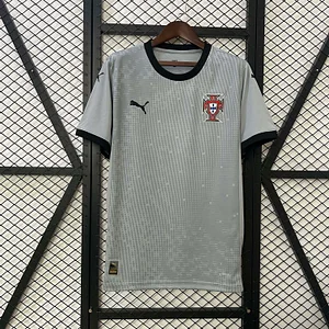2025 Portugal Goalkeeper Grey Football Jersey 1:1 Thai Quality