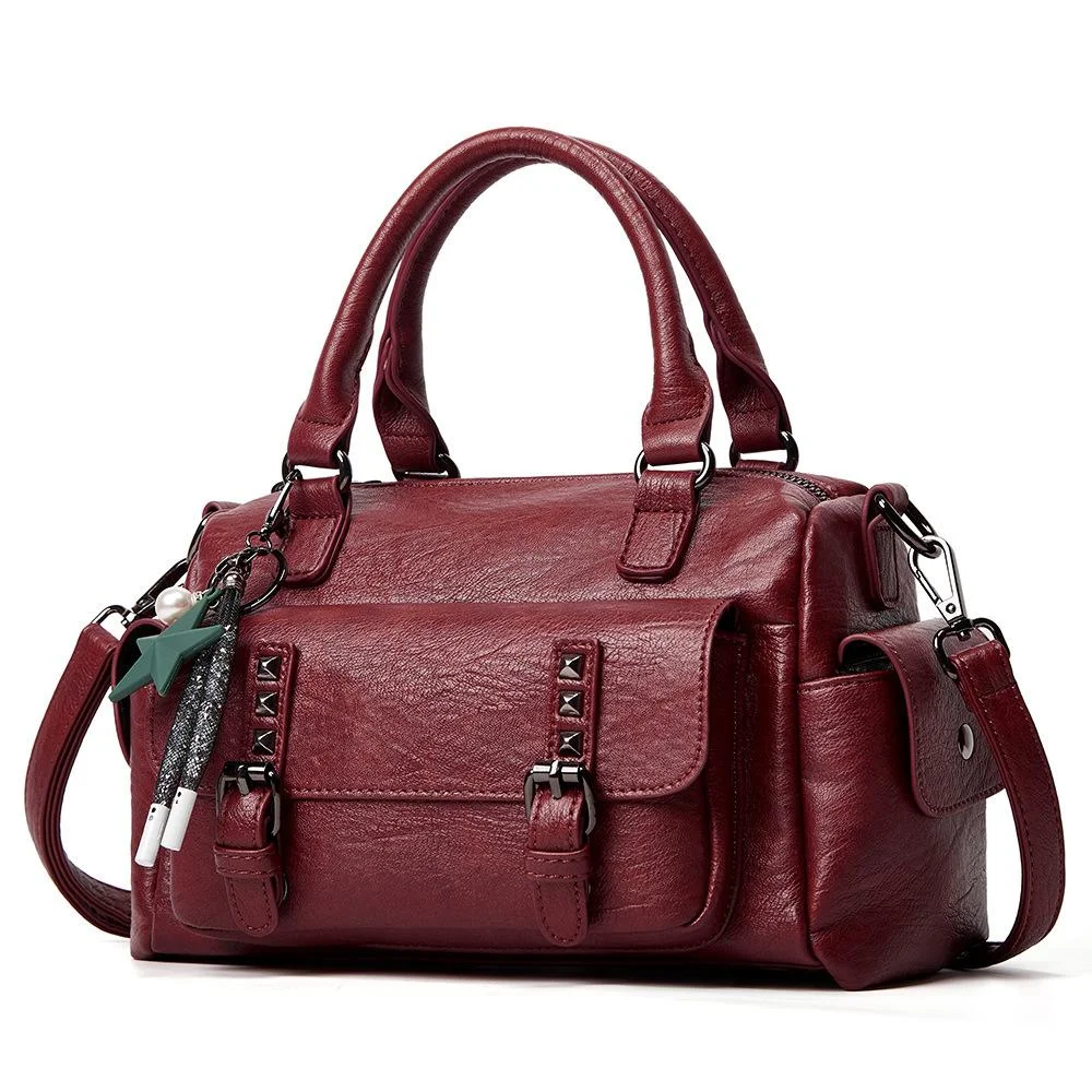 Large Capacity Fashion Handbag Soft Leather Trend Shoulder Diagonal Bag