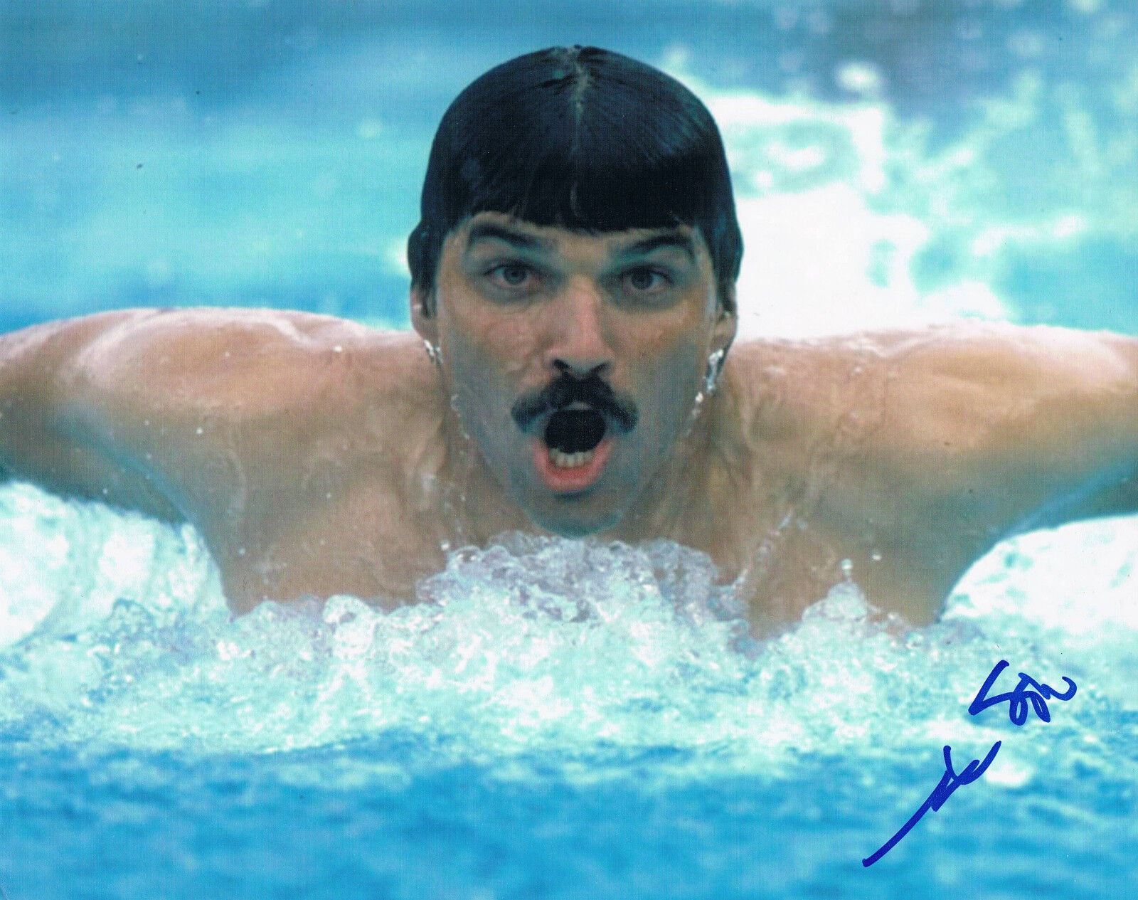 Mark Spitz 1950- genuine autograph 8x10