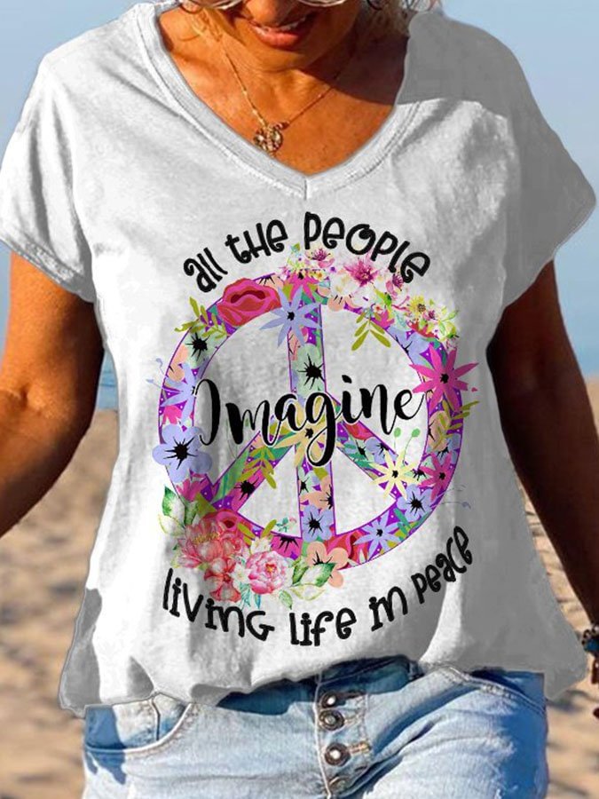 Letter Print T-Shirt