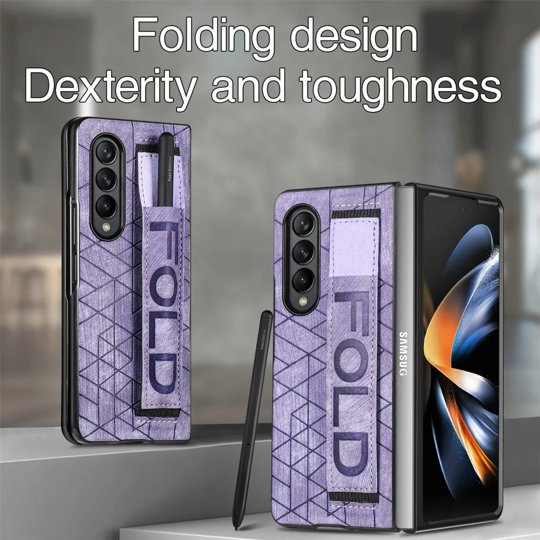 Suitable For Samsung Z FOLD3/Z FOLD4 Elastic Telescopic Wrist With Phone Case