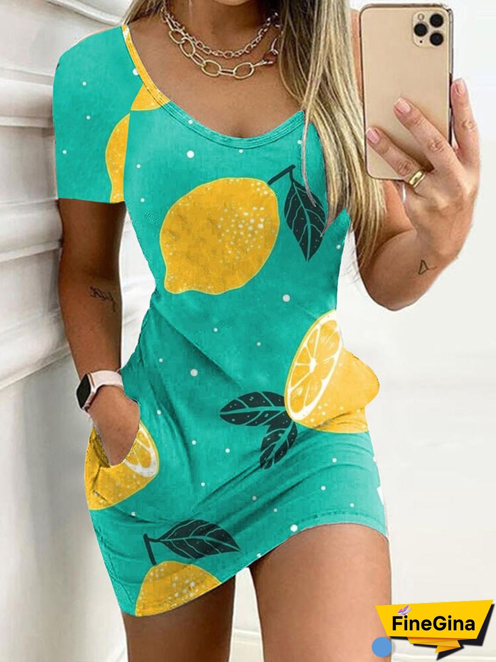New Casual Floral Print Stitching Party Dress Sexy O Neck Slim Mini Office Dress Street Fashion Pocket Women Summer Beach Dress