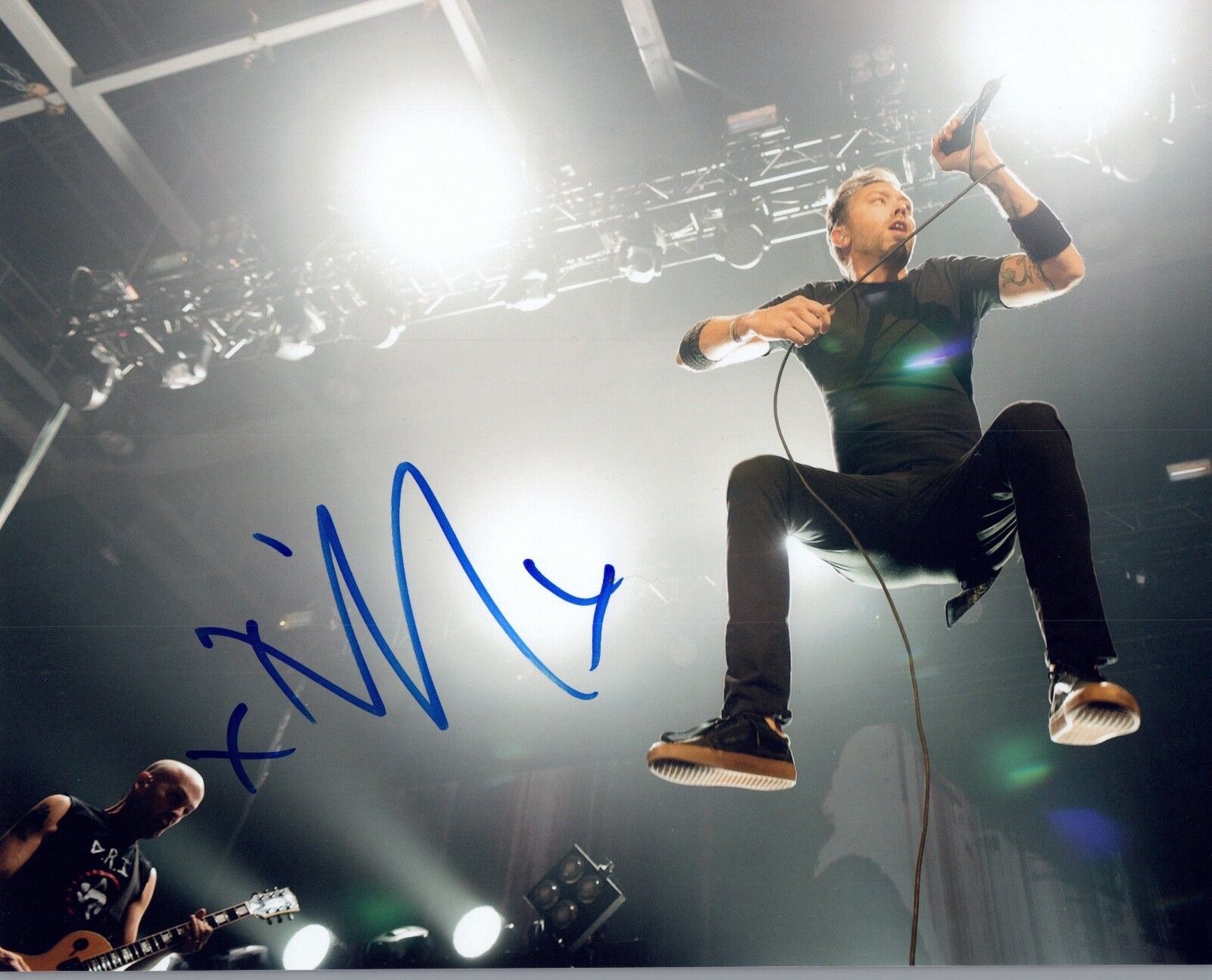 Tim McIlrath Signed Autograph 8x10 Photo Poster painting RISE AGAINST Lead Singer COA