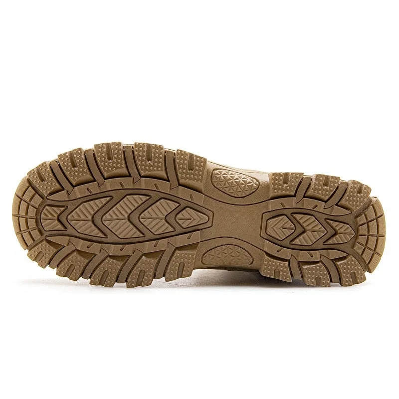 Tactical Military Combat Boots Men Suede Leather US Army Hunting Trekking Camping Mountaineering Winter Work Shoes Boats JKPUDUN