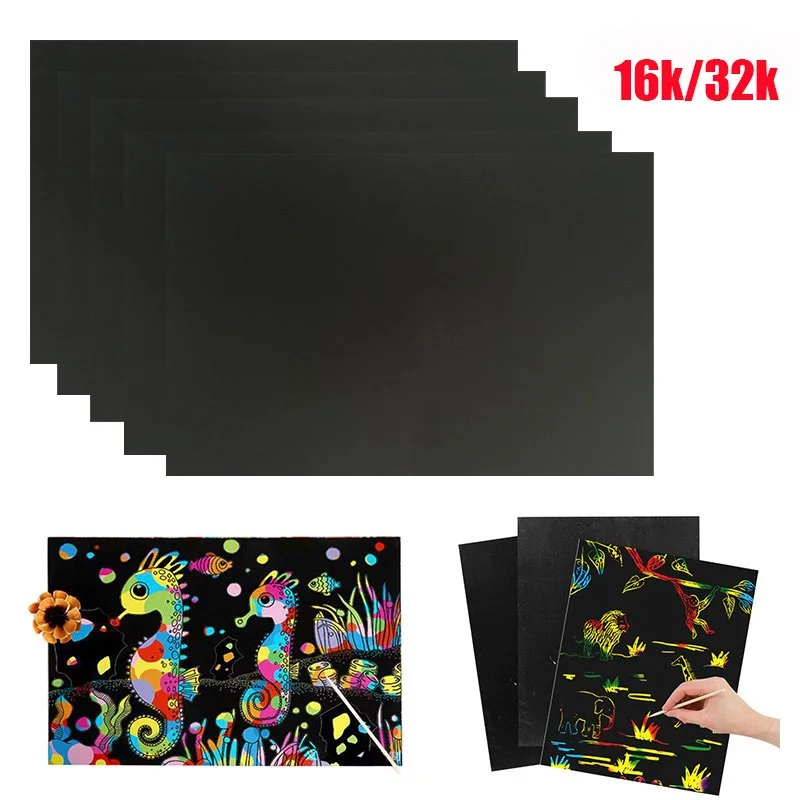 Scratch Art Paper Magic Painting Paper