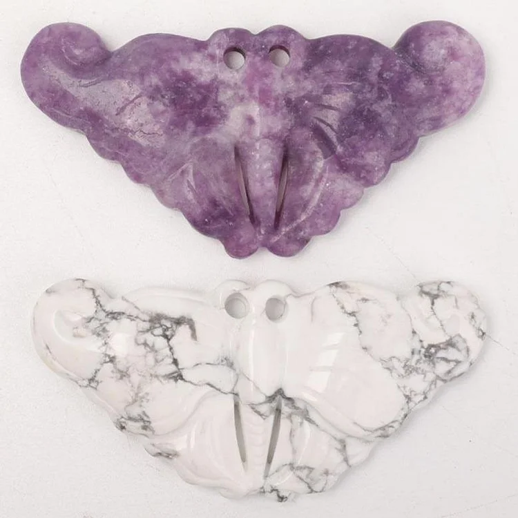 Purple Mica Butterfly Shape Pendant