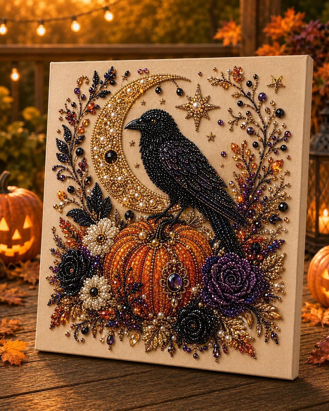 💥 Last Day 49% OFF &ndash; 👻✨ Halloween Pearl Art DIY Kit &ndash; Turn Tiny Pearls into Spooky-Cute Magic