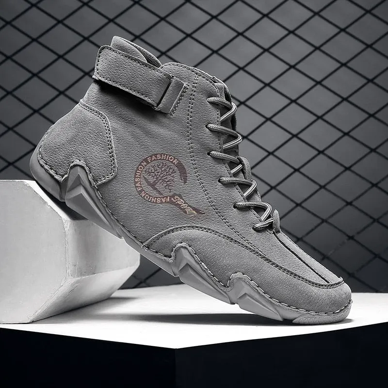 Classic All-match Men Ankle Boots Outdoor Quality Male Casual Shoes Fashion Lace-up Soft Comfort Sneaker Handmade Wear-resisting