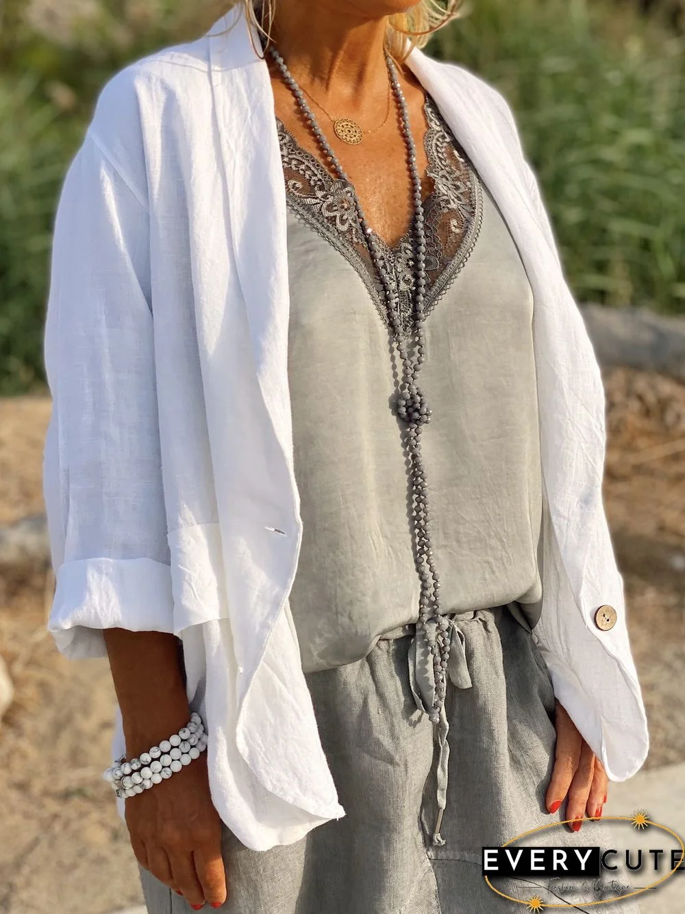 Basic Long Sleeve Cardigan