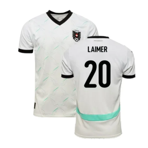 Österreich Konrad Laimer 20 Away Trikot UEFA EM 2024