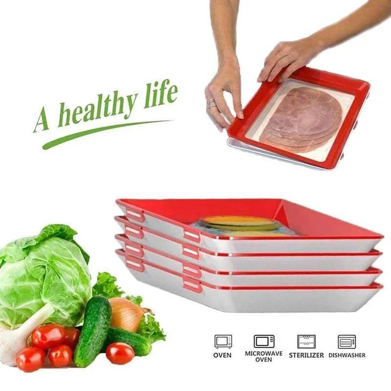 Hugoiio™ CREATIVE FOOD PRESERVATION TRAY / FOOD REUSABLE TRAYS