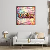 October-18CT Stamped Cross Stitch 25*25cm/9.84*9.84in tapestrymarket