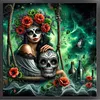 Skull-11CT Stamped Cross Stitch 40*40cm tapestrymarket