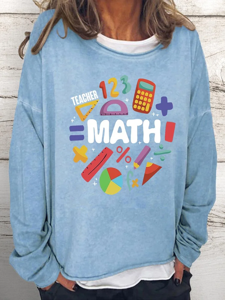 Math teacher Women Loose Sweatshirt
