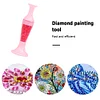 Pot De Fleurs 5D Diamant Peinture Point Perceuse Stylo Bricolage Bricolage (W / Perceuse Rose)