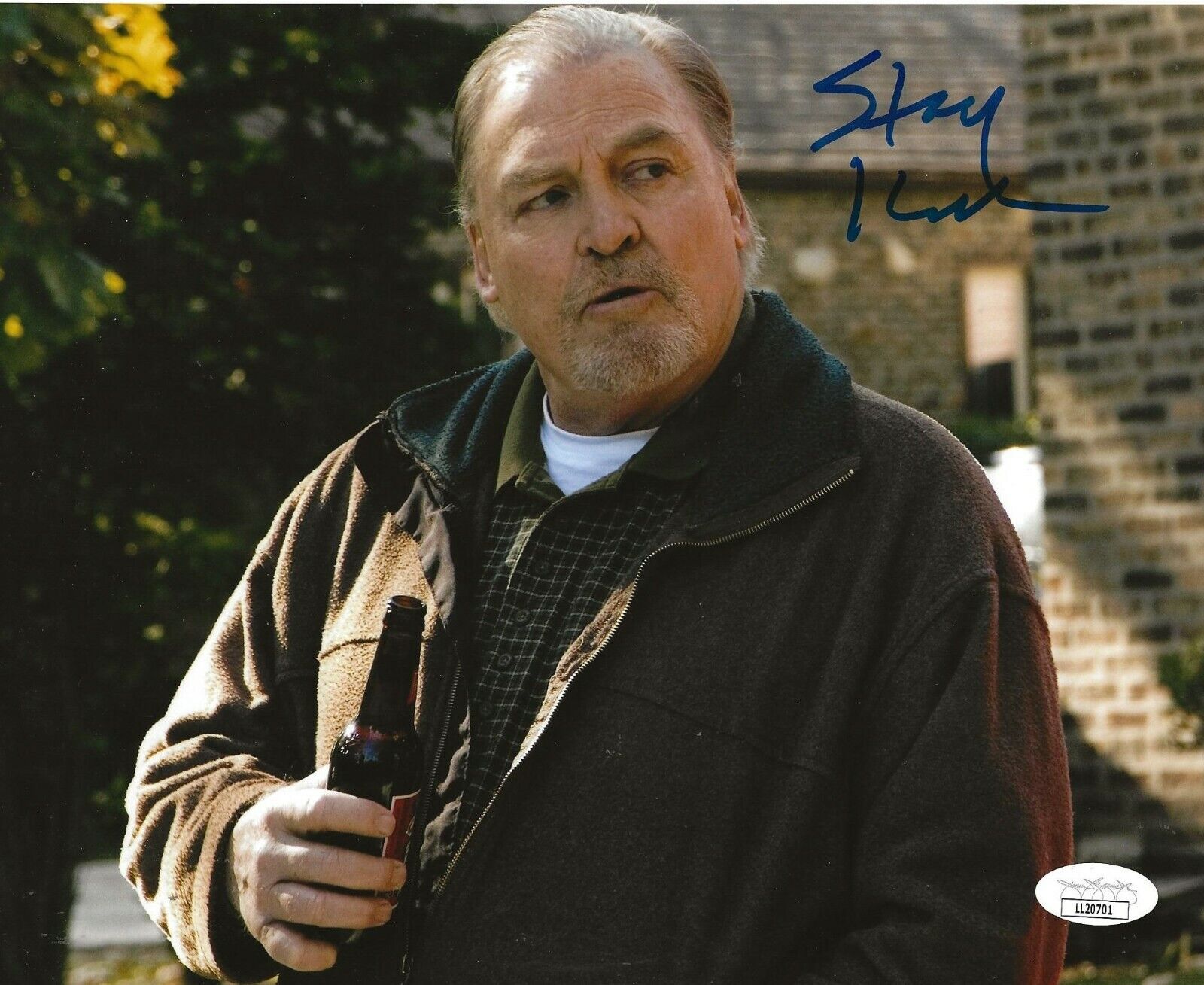 Stacy Keach signed Chicago Overcoat 8x10 Photo Poster painting autographed Ray Berkowski JSA