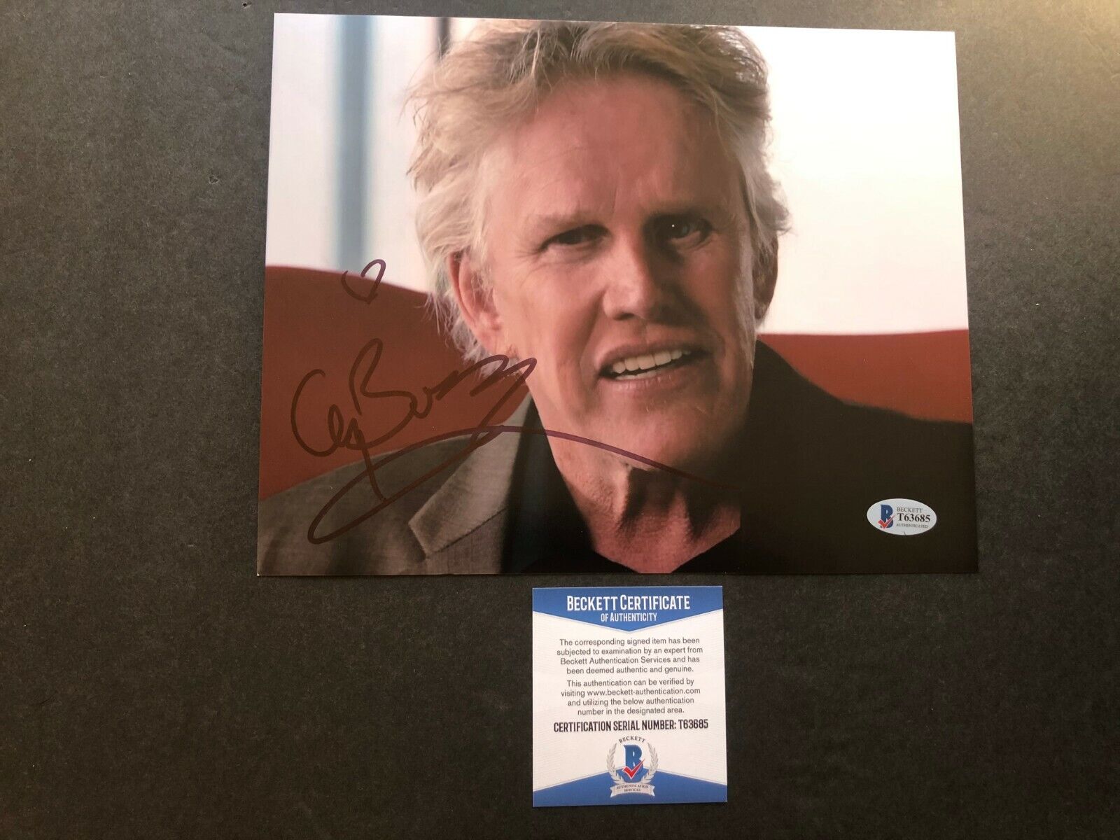 Gary Busey Hot! signed autographed classic 8x10 Photo Poster painting Beckett BAS coa